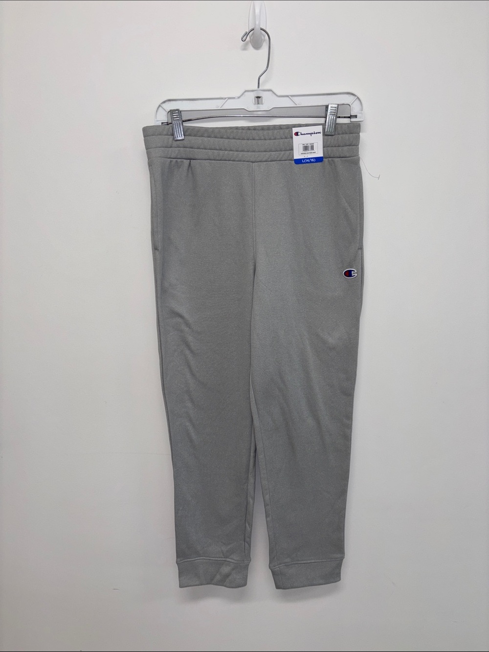 NWT Champion Kids' Gray Fleece Jogger Bottoms L 14/16